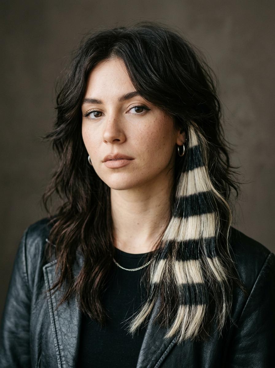 Edgy Raccoon Tail Look - Raccoon Tail Hair Idee